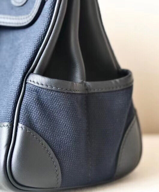 Hermes Birkin Cargo 25 Bag Dark Blue